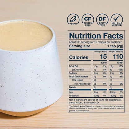 Laird Superfood Non-Dairy Reduced Sugar Superfood Coconut Powder Coffee Creamer, Keto, No Sugar Added, Gluten Free, Non-GMO, Vegan, 16 oz. Bag, Pack of 1