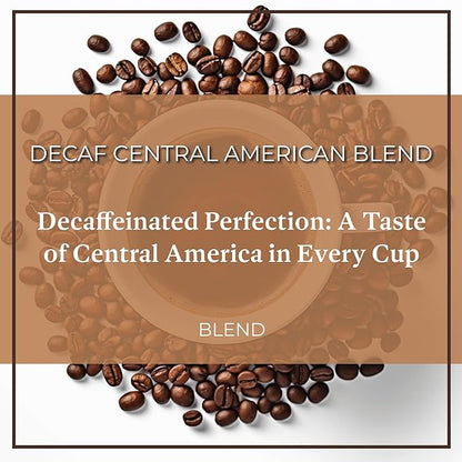 San Diego Coffee DECAF Central American Blend, Medium Roast, Whole Bean Coffee, 16-Ounce Bags (Pack of 2) Café en grano tostado descafeinado