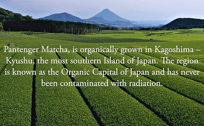 Organic Matcha Green Tea Powder | 3.5 OZ - 80 Servings | Latte & Smoothie Grade | Japanese - First Harvest - Stone Milled | By Pantenger