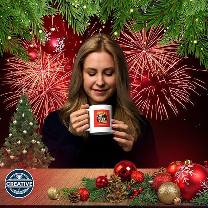 11 OZ Novelty Coffee Mugs - Christmas Gift (Christmas-themed coffee break)