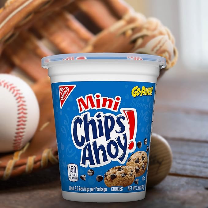 OREO Mini Cookies & CHIPS AHOY! Mini Cookies Go-Cup Cookies Variety Pack, 14 Go-Paks