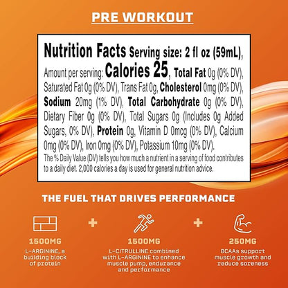 Syncron Pre Workout Sports Drink Endorsed by Shohei Ohtani, Aluminum Bottled, Sugar Free Energy Drink, L Arginine, L Citrulline & BCAAs, Energy Shot, Watermelon Kiwi & Grapefruit, Variety 6 Pack, 2 oz