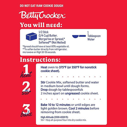 Betty Crocker Sugar Cookie Mix, Makes twelve (12) 2-inch Cookies, 6.25 oz. (Pack of 9)