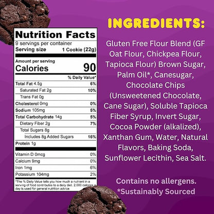 Whoa Dough Ready to Bake Cookie Dough Brownie Batter – Certified Non-GMO, Kosher, Gluten Free – Plant-Based Snack Dough Made with Real Ingredients – 12 Pack