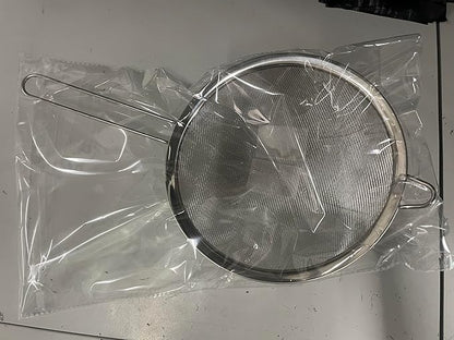 Anaeat Fine Mesh Strainers - Premium Stainless Steel Colander Sieve Sifters, with Durable Mesh and Sturdy Handle, Excellent for Sifting Dry ingredients, Flour, Pastas, Rice, Tea (9.45"）