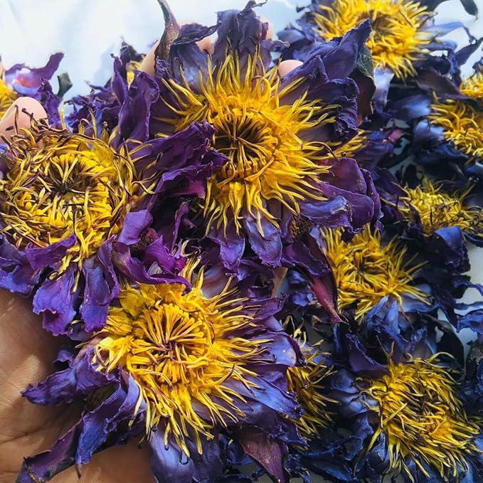 Premium Whole Dried Flower Tea - Natural Loose Leaf Tea Non GMO Caffeine Free Sleepytime Herbal Tea – Excellent Source of Antioxidants - 30 grams