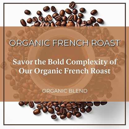 San Diego Coffee Organic French Roast, Dark Roast, Whole Bean Coffee, 5-Pound Bag Café en grano tostado