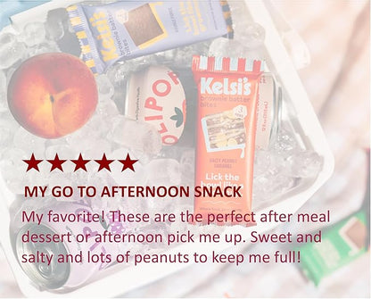 Kelsi's Brownie Batter Bites Variety Pack 8 Count, Dairy Free / Gluten Free Dessert / Soy Free Chocolate / Paleo Candy Alternative for Adults & Kids - Healthy Dessert Snack - Whole Food Ingredients, Zero Refined Sugar. 2 x Salty Peanut Caramel, 2 x Ric...