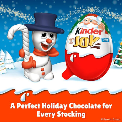 Kinder Joy Eggs, 6 Count, Treat Plus Toy, Sweet Creams and Chocolatey Wafers, Individually Wrapped, 4.2 oz