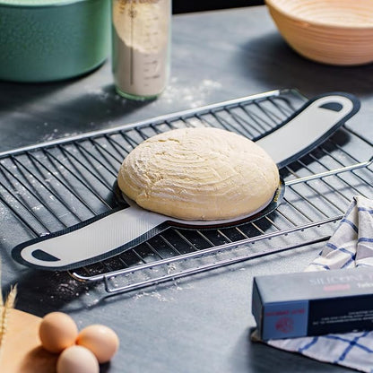GUYDREMAT 2 Pcs XL Silicone Bread Sling - Heat Resistant Beyond 500F, 9.4" Extra Large Size, Non-Stick Food-Grade Baking Mat for Sourdough, Artisan Loaves, and Large Dutch Ovens, Durable and Reusable