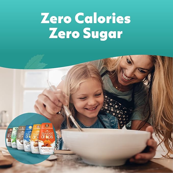 SweetLeaf Sweet Drops Coconut Stevia Liquid Sweetener - Flavor Foods, Keto Coffee with Sugar Free, Zero Calorie, Non-Glycemic Response SweetLeaf Stevia Drops, 1.7 Fl Oz Ea (Pack of 6)
