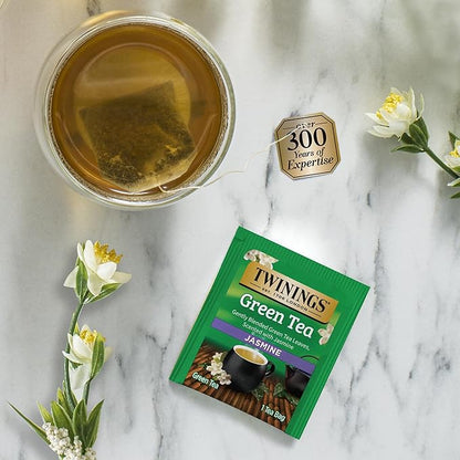 Twinings Green Tea Bags Sampler Assortment, Variety Pack (18 Count) 6 Different Flavors for Tea Lovers: Her, Him, Women, Men, Couples, Family, Friends, Coworkers