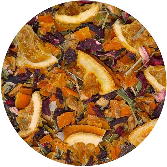 Tiesta Tea - Palm Beach Punch, Loose Leaf, Fruit Punch Herbal Tea, Caffeine-Free Tropical Blend with Apple and Orange, Brew Hot or Iced, Resealable Pouch, 25 Cups, 2 Ounce