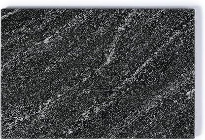 Koville Natural Black Marble Cutting Board for Kitchen Counter, 12" x 8" Real Stone Slab Marble Cheese Board for Home Decor, Granite Pastry Boards Granite Cutting Boards Bathroom Tray Candle Plate