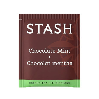 Stash Tea Chocolate Mint Wuyi Oolong Tea - Caffeinated, Non-GMO Project Verified Premium Tea with No Artificial Ingredients, 18 Count (Pack of 6) - 108 Bags Total