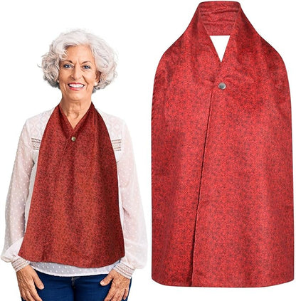 Adult Bib Scarf - Dignified Alternative to Bibs | Washable and Reusable Clothing Protectors for Eating