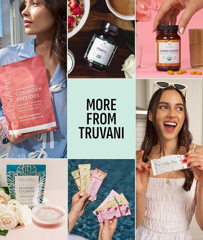 Truvani Vegan Pea Protein Powder | Mint Chocolate | 20g Organic Plant Based Protein | 20 Servings | Keto | Gluten & Dairy Free | Low Carb | No Added Sugar