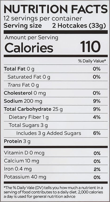 Classic Rolled Hotcakes Crepe Mix by American Table, Made with American-Grown Organic Wheat Flour & Pure Vanilla, French-Style, Non-GMO, Low Sugar, No Preservatives, Quick Prep, Makes 24 Crepes (14 oz, Pack of 1)