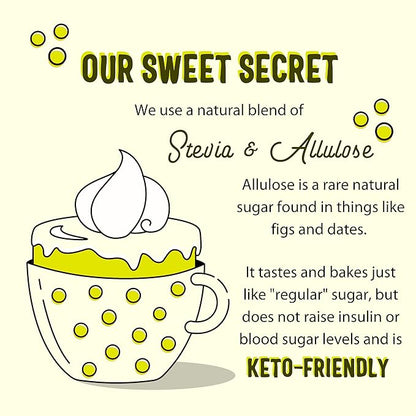 Sweet Logic Keto Baking Mix - Lemon Muffin - Gluten-Free - Dairy Free - Diabetic-Friendly - High Protein - Low Sugar - Low Carb - Quick 20-Minute Prep (1-2G Carbs Per Serving)