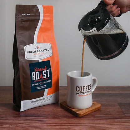 Fresh Roasted Coffee, French Roast, 2 lb (32 oz), Dark, Kosher, Ground