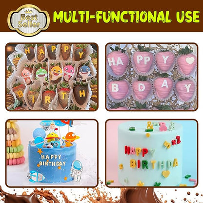 Number Chocolate Silicone Mould for DIY Candies or Fondant - 4 Pack…