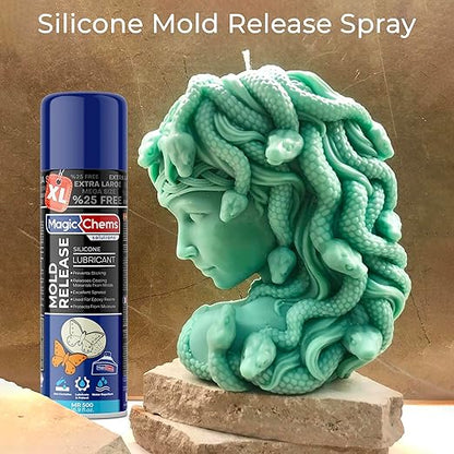 Silicone Mold Release Spray for Epoxy Resin (16.9 fl oz / 500ml) Mold Release Spray for Candle Making Releasing Agent for Silicone Molds (1 Pack Mega Size)