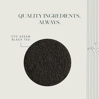 Luxmi Estates - Blue Hills - Organic CTC Assam Black Tea - Loose Leaf - 100g (50 Cups) | Jodhpur Blend - Rajasthan's Favorite Chai | Strong Cup of Original Indian Chai Tea - No Spices