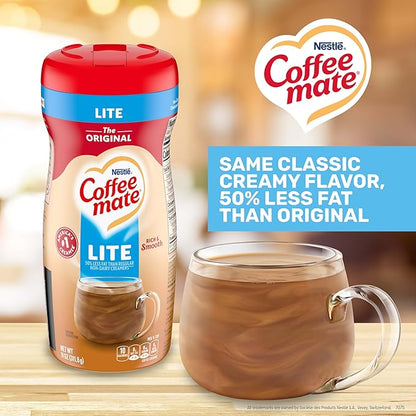 Nestle Coffee mate Coffee Creamer, Original Lite, Non Dairy Powder Creamer, 11 oz (Pack of 12)
