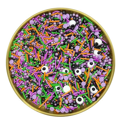 Dynastang Monster Sprinkles Halloween Edible Eyes Cake Decoration Cupcake Toppers Cookie Decorating Perfect for Cakes, Cupcakes, Desserts Toppings 3OZ