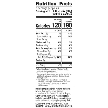 Betty Crocker Sugar Cookie Mix, Makes twelve (12) 2-inch Cookies, 6.25 oz.