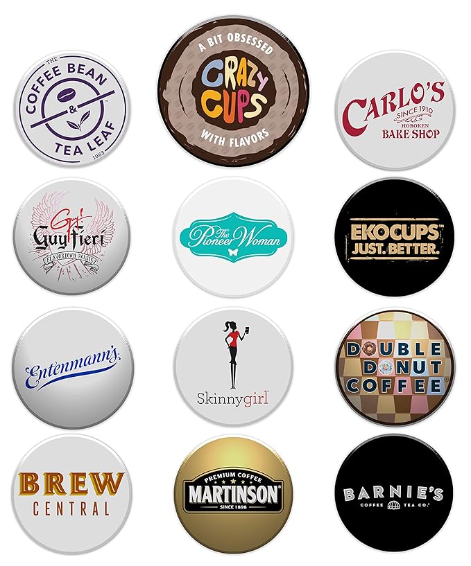 Perfect Samplers Dark Roast Coffee Pod Variety Pack - Pack for Keurig K Cups Coffee Makers, Bold 40 Count