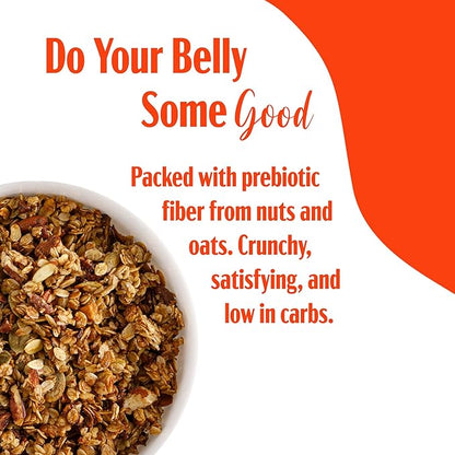 TGB Maple Pecan Granola, Crunchy Almond Butter Clusters, Low Sugar, Gluten Free, Non-GMO, Natural Breakfast Cereal, Healthy Snack, 8 ounces