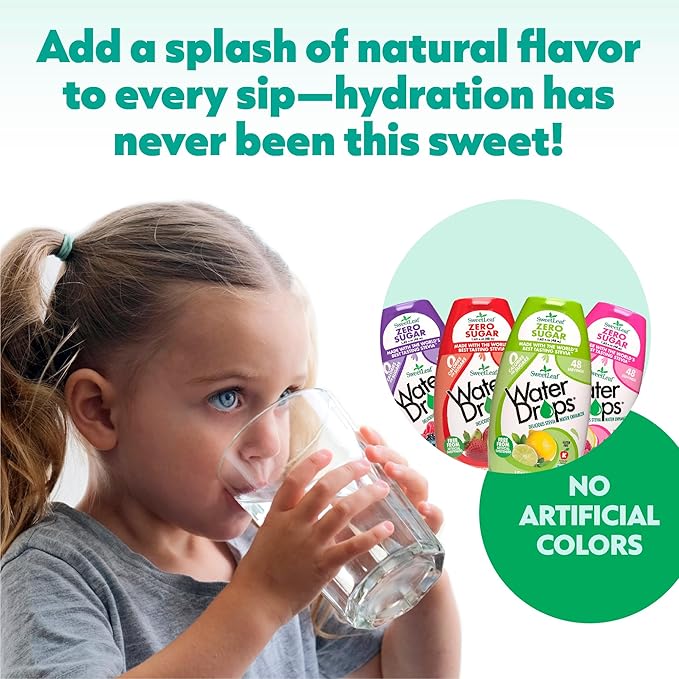 SweetLeaf Water Drops, Lemon Lime – Water Enhancer, Sugar Free Stevia Water Flavoring Drops, 1.62 Oz Ea (Pack of 6)