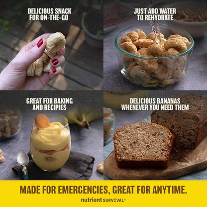 Premium Freeze-Dried Bananas – #10 Can | 25-yr Shelf Life | Emergency Food Storage