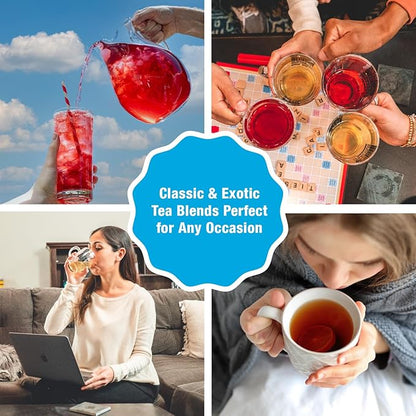 Tiesta Tea - Raspberry Razzle Tea, Loose Leaf, Raspberry Hibiscus Herbal Tea, Premium Caffeine-Free Tea Blend, Make Hot or Iced & Up to 25 Cups, 2 oz Resealable Pouch