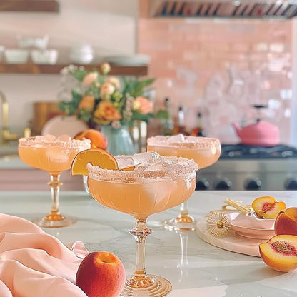 Jordan's Skinny Syrups Sugar Free Syrup, Naturally Sweetened Peach Margarita Mix, 32 oz, Low Calorie Flavoring, Protein Shake, Cocktail & More, Gluten Free, Keto Friendly