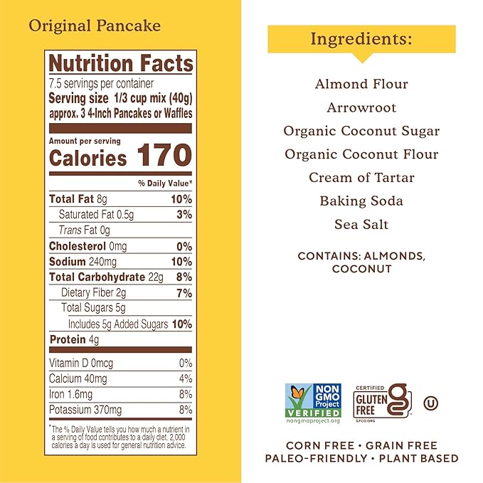 Simple Mills Almond Flour Pancake & Waffle Mix Value Pack (1 Original, 1 Pumpkin) - Gluten Free, Plant Based, Paleo Friendly, Breakfast, (Pack of 2)
