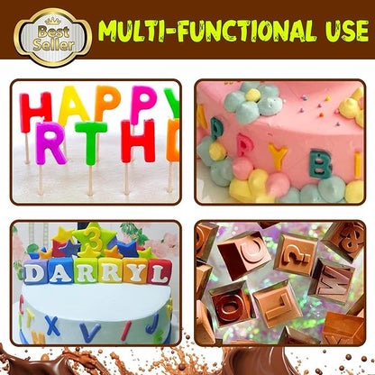Number Chocolate Silicone Mould for DIY Candies or Fondant - 4 Pack…