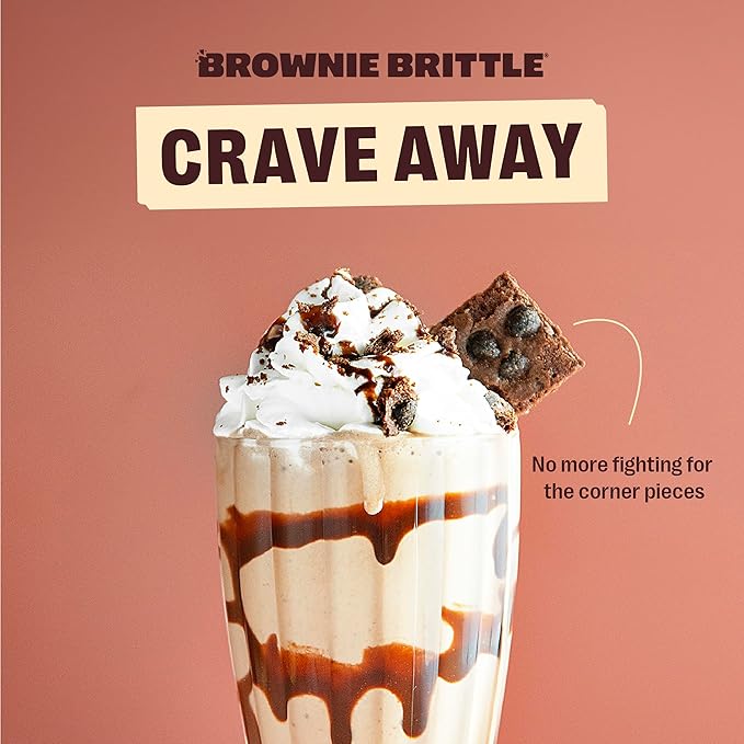 Brownie Brittle – Pumpkin Spice Blondie Thin and Crispy Sweet Snacks (Pack of 3, 5 oz), Rich Gourmet Brownie Bites Dessert