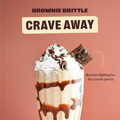 Brownie Brittle – Pumpkin Spice Blondie Thin and Crispy Sweet Snacks (Pack of 3, 5 oz), Rich Gourmet Brownie Bites Dessert