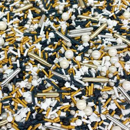 Sprinkles | 4 oz | Gold and silver sprinkles | Metallic sprinkles | New year sprinkles | Glamour sprinkles | Sprinkle mix | Manvscakes