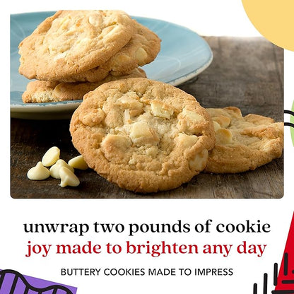 David's Cookies Freshly Baked Cookies - Delicious Handmade Soft Variety - Exquisite Gourmet Gift for Friends & Family on Special Occasions - Macadamia Nut 2lbs