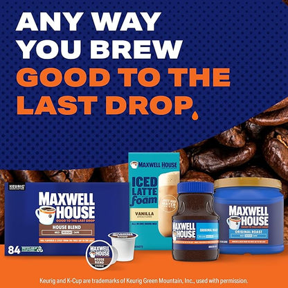 Maxwell House House Blend Medium Roast K-Cup Coffee Pods, 84 ct Box