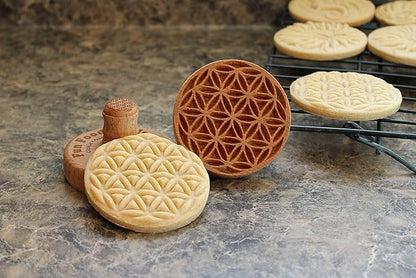 Wood Cookie Stamp, 2.5 Inch (Seed of Life CS-007)