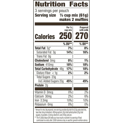 Betty Crocker Triple Berry Muffin Mix, 6.5 oz. (Pack of 9)