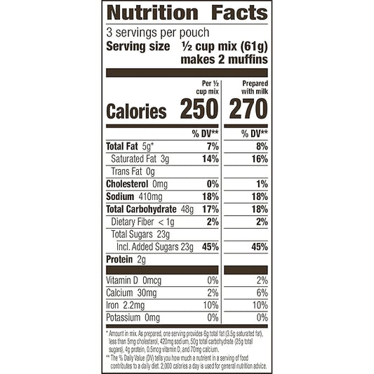 Betty Crocker Triple Berry Muffin Mix, 6.5 oz. (Pack of 9)