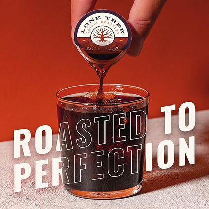 Lone Tree Single-Serve Coffee Pods – Premium 100% Arabica Liquid Concentrate – Smooth & Bold Medium Original Roast – 12 Pods – Ready Hot or Iced