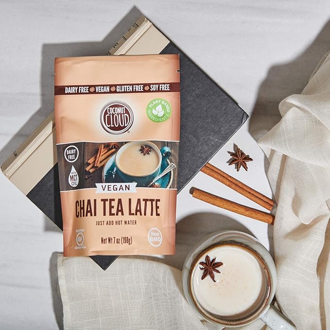 Coconut Cloud: Vegan Spiced Chai Tea Latte | Creamy, Delicious & Easy Dairy Free Alternative. Made in Colorado (Lightly Sweetened, Gluten Free, Soy Free), 7 oz