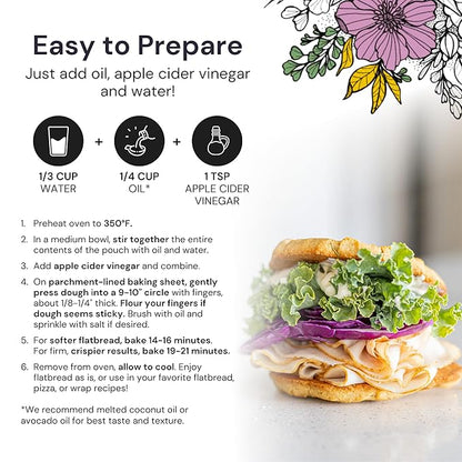eat G.A.N.G.S.T.E.R. Vegan Pizza Crust & Flatbread Mix, Allergy-Friendly Baking Mix, Grain-Free, No Dairy, Nuts, Gluten, Dairy, For Paleo & AIP Diets, Delicious Crusts or Make Panini Sandwiches