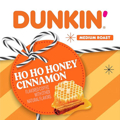 Dunkin' Ho Ho Honey Cinnamon Flavored Ground Coffee, 11 ounce (Pack of 6)